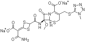 structure of CAS# 74356-00-6, Cefotetan disodium