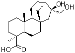 CAS # 74365-74-5, (4alpha,16alpha)-16,17-Dihydroxykauran-18-oic acid, (-)-16alpha,17-Dihydroxy-ent-kauran-19-oic acid, 16alpha,17-Dihydroxy-ent-kauran-19-oic acid