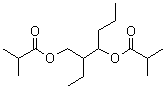 2-乙基-1-丙基-1,3-丙烷二基二(2-甲基丙酸酯)分子结构 (CAS 74367-30-9)