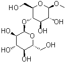 structure of CAS# 744-05-8, Methyl 4-O-alpha-D-glucopyranosyl-beta-D-glucopyranoside