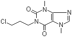 1-(3-氯丙基)可可碱分子结构 (CAS 74409-52-2)