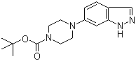 structure of CAS# 744219-43-0, tert-Butyl 4-(1H-indazol-6-yl)piperazine-1-carboxylate
