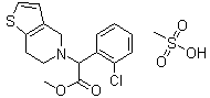 CAS 登录号：744256-72-2, 氯吡格雷甲磺酸盐
