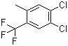 structure of CAS# 74483-51-5, 3,4-Dichloro-6-(trifluoromethyl)toluene
