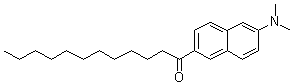 structure of CAS# 74515-25-6, 6-Lauroyl-2-(dimethylamino)naphthalene