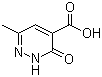 structure of CAS# 74557-73-6, 6-Methyl-3-oxo-2,3-dihydropyridazine-4-carboxylic acid
