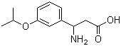 CAS 登录号：745775-31-9, 3-氨基-3-(3-异丙氧基苯基)丙酸