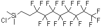 structure of CAS# 74612-30-9, [2-(Perfluorooctyl)ethyl]dimethylchlorosilane