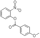 4-甲氧基苯甲酸 2-硝基苯基酯分子结构 (CAS 7464-45-1)