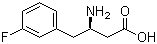 (R)-3-氨基-4-(3-氟苯基)丁酸分子结构 (CAS 746595-89-1)
