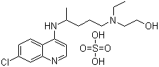 structure of CAS# 747-36-4, Hydroxychloroquine sulfate