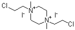 CAS 登录号：7470-46-4, 1,4-二(2-氯乙基)-1,4-二甲基哌嗪鎓二碘化物