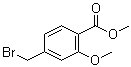 structure of CAS# 74733-27-0, Methyl 4-(bromomethyl)-2-methoxybenzoate