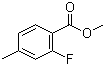 structure of CAS# 74733-29-2, 2-Fluoro-4-methylbenzoic acid methyl ester