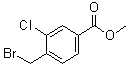 structure of CAS# 74733-30-5, 4-(Bromomethyl)-3-chlorobenzoic acid methyl ester