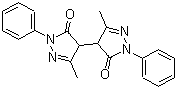 4,4'-双(1-苯基-3-甲基-5-吡唑啉酮)分子结构 (CAS 7477-67-0)