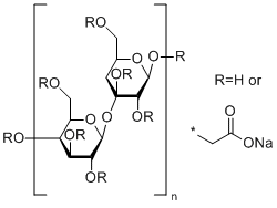 Croscarmellose sodium molecular structure (CAS 74811-65-7)