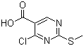 4-Chloro-2-(methylthio)-5-pyrimidinecarboxylic acid molecular structure (CAS 74840-34-9)
