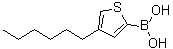 CAS 登录号：748763-44-2, (4-己基-2-噻吩基)硼酸