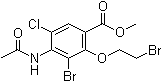CAS 登录号：748788-39-8, 4-(乙酰氨基)-3-溴-2-(2-溴乙氧基)-5-氯苯甲酸甲酯
