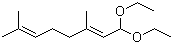 1,1-二乙氧基-3,7-二甲基-2,6-辛二烯分子结构 (CAS 7492-66-2)