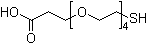 structure of CAS# 749247-06-1, 1-Mercapto-3,6,9,12-tetraoxapentadecan-15-oic acid