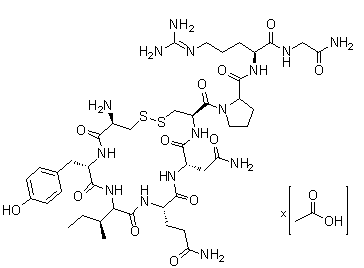 structure of CAS# 74927-14-3, 8-L-精氨酸缩宫素乙酸盐