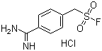 structure of CAS# 74938-88-8, 4-Amidinophenylmethanesulfonyl fluoride hydrochloride