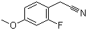 structure of CAS# 749934-29-0, 2-Fluoro-4-methoxyphenylacetonitrile