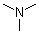 structure of CAS# 75-50-3, Trimethylamine