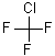 三氟氯甲烷分子结构 (CAS 75-72-9)