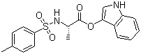 structure of CAS# 75062-54-3, N-Tosyl-L-alanine 3-indoxyl ester