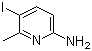 structure of CAS# 75073-11-9, 2-Amino-5-iodo-6-methylpyridine