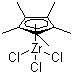Pentamethylcyclopentadienyl zirconium trichloride molecular structure (CAS 75181-07-6)