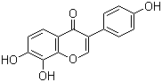 structure of CAS# 75187-63-2, 7,8-二羟基-3-(4-羟基苯基)苯并吡喃-4-酮
