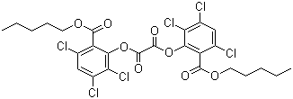 structure of CAS# 75203-51-9, Bis(2-carbopentyloxy-3,5,6-trichlorophenyl) oxalate