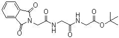 N-[N-(邻苯二甲酰亚胺基乙酰基)甘氨酰基]甘氨酸叔丁酯分子结构 (CAS 7521-93-9)