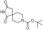 1,1-Dimethylethyl 1,3-dioxo-2,8-diazaspiro[4.5]decane-8-carboxylate molecular structure (CAS 752234-60-9)