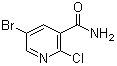 5-Bromo-2-chloronicotinamide molecular structure (CAS 75291-85-9)