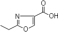 structure of CAS# 75395-42-5, 2-Ethyl-4-oxazolecarboxylic acid