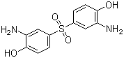 structure of CAS# 7545-50-8, 3,3'-Diamino-4,4'-dihydroxydiphenyl sulfone