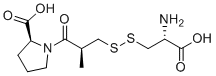 CAS # 75479-46-8, Captopril-cysteine disulfide, (2S)-1-[(2S)-3-[[(2R)-2-amino-2-carboxyethyl]disulfanyl]-2-methylpropanoyl]pyrrolidine-2-carboxylic acid