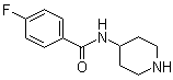 structure of CAS# 75484-39-8, 4-(4-氟苯甲酰胺基)哌啶