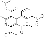 5-Isopropyl-3-methyl 2-formyl-1,4-dihydro-6-methyl-4-(3-nitrophenyl)-3,5-pyridinedicarboxylate molecular structure (CAS 75530-60-8)