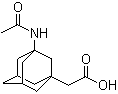 structure of CAS# 75667-93-5, 3-Acetamido-1-adamantaneacetic acid