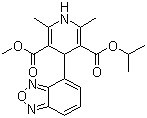 structure of CAS# 75695-93-1, Isradipine