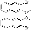 structure of CAS# 75714-60-2, (S)-3,3'-二溴-2,2'-二甲氧基-1,1'-联萘