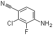 4-氨基-2-氯-3-氟苯甲腈分子结构 (CAS 757247-99-7)