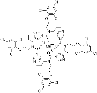 咪鲜胺锰盐分子结构 (CAS 75747-77-2)