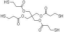 structure of CAS# 7575-23-7, Pentaerythritol tetra(mercaptopropionate)